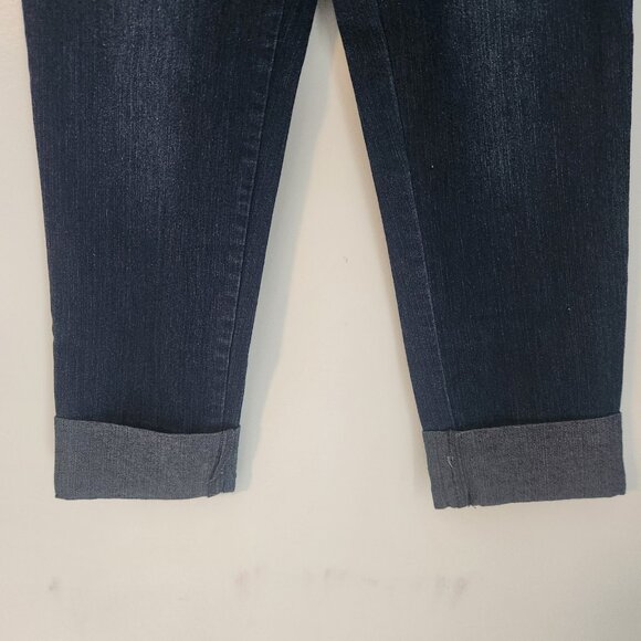 Disney D-Signed Denim Jeans Blue Cuffed Stretch Girls Size XL 14-16‎ EUC - Picture 3 of 11